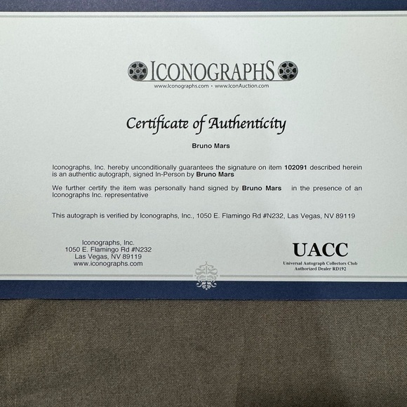 Genuine  bruno mars signed autograph photo - Picture 6 of 7